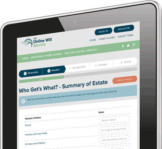 iPad - The Online Wills Questions