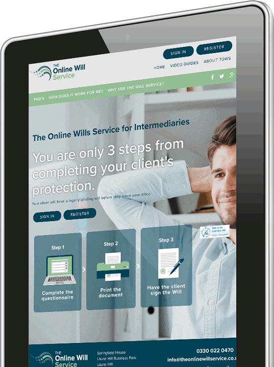 iPad - The Online Wills Questions